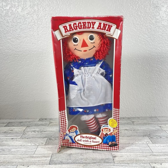 Hasbro Other - Vintage Raggedy Ann The Original Doll w A Heart Doll 18" Hasbro 1987 Read